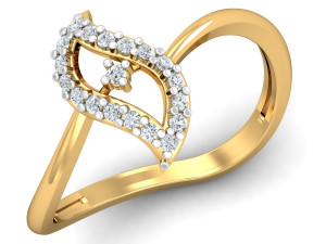 diamond ring for ladies 3D प्रिंट मॉडल