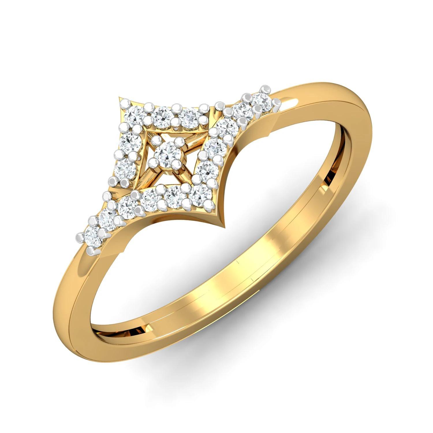 diamond ring for ladies 3D Print Model .c4d .max .obj .3ds .fbx .stl .blend 