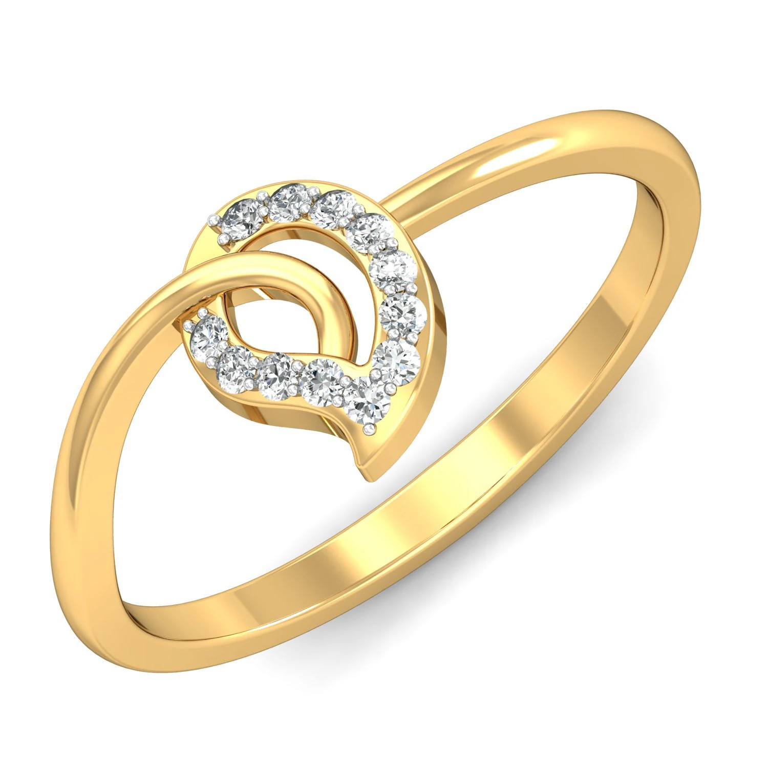 diamond ring for ladies 3D Print Model .c4d .max .obj .3ds .fbx .stl .blend 