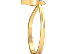 diamond ring for ladies Model Cetak 3D