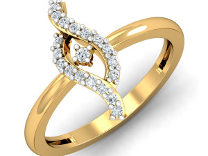 diamond ring for ladies Modello di stampa 3D