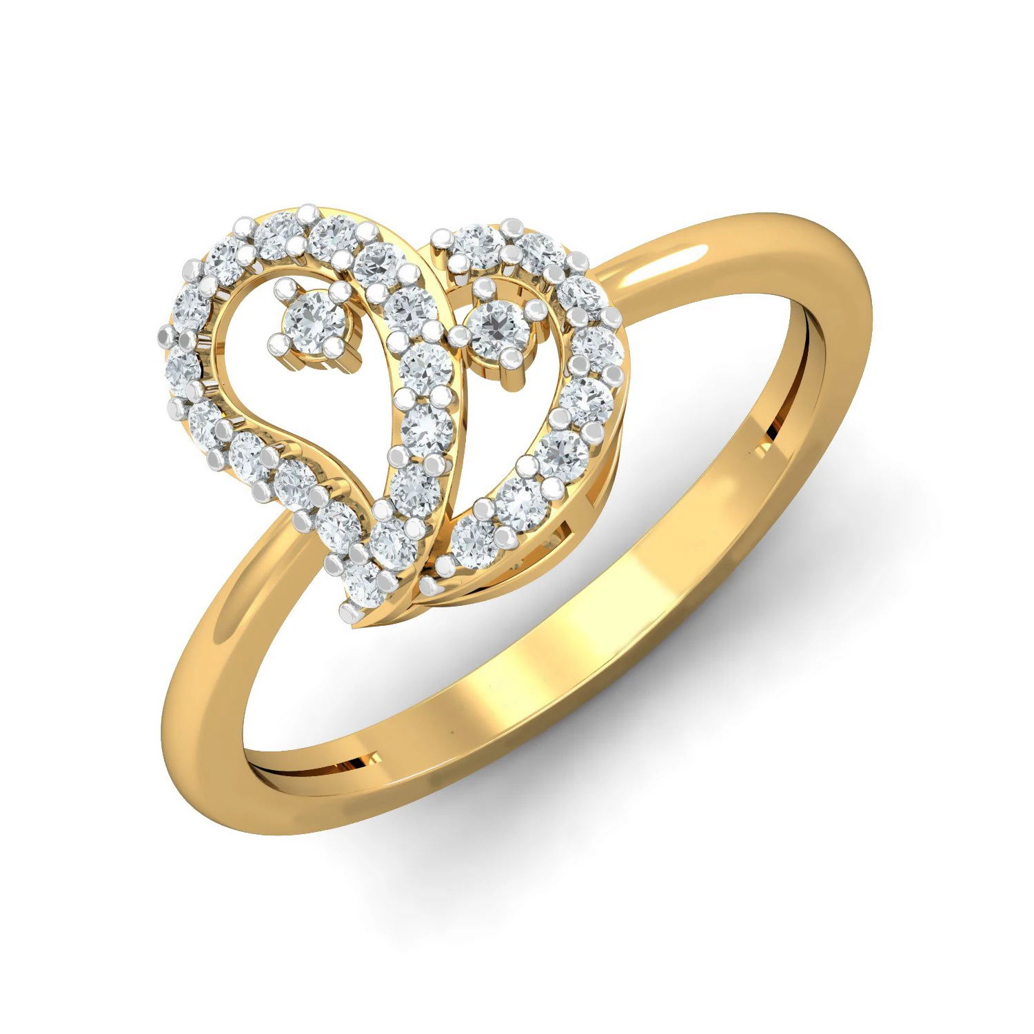 diamond ring for ladies 3D Print Model .c4d .max .obj .3ds .fbx .stl .blend