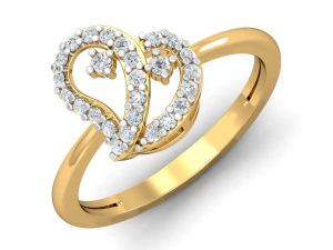 女士钻戒 3D 打印模型