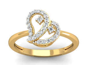 diamond ring for ladies 3D Print Model