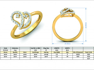 diamond ring for ladies Modelo de impresión 3D