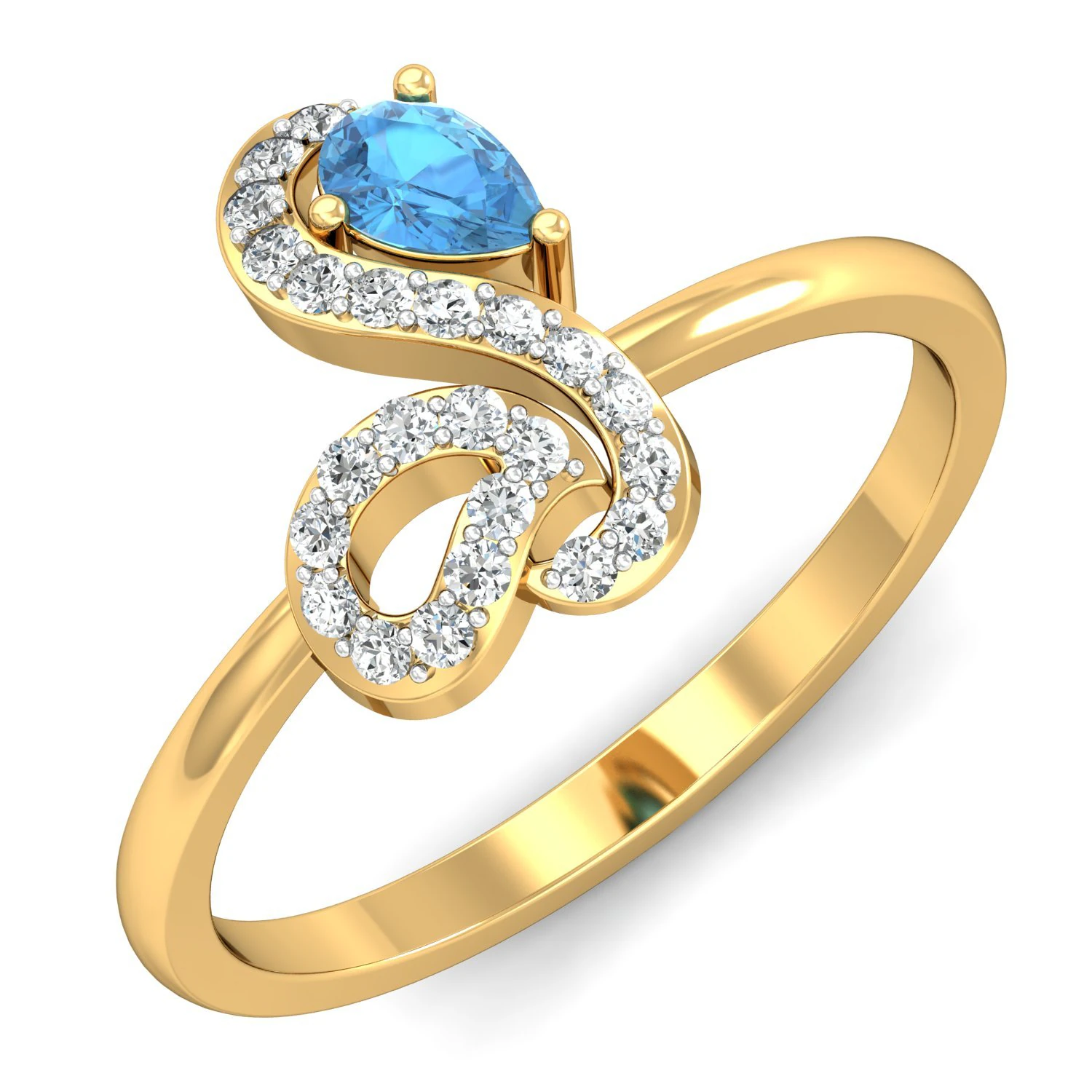diamond ring for ladies 3D Print Model .c4d .max .obj .3ds .fbx .stl .blend
