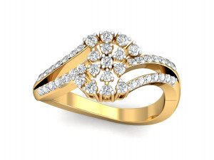 diamond ring for ladies Modèles 3D en vedette