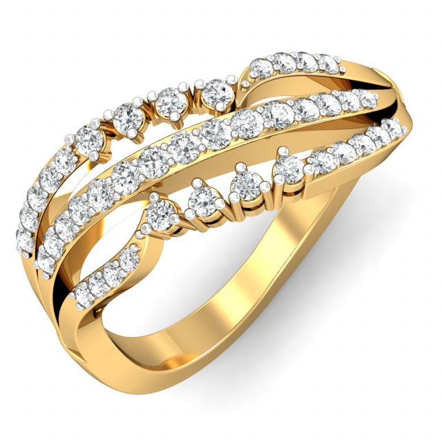diamond ring for ladies 3D Print Model .c4d .max .obj .3ds .fbx .stl .blend 
