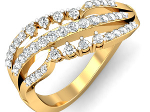 diamond ring for ladies Modèles 3D en vedette