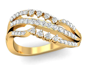 diamond ring for ladies 3D Print Model