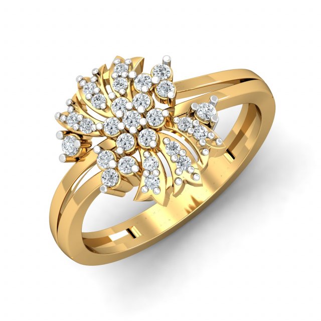 diamond ring for ladies 3D Baskı Modeli .c4d .max .obj .3ds .fbx .stl .blend 