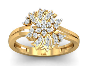 diamond ring for ladies 3D Baskı Modeli