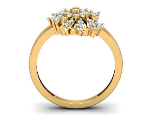 diamond ring for ladies 3D Baskı Modeli