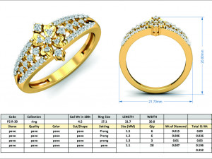 diamond ring for ladies 3D-Druckmodell