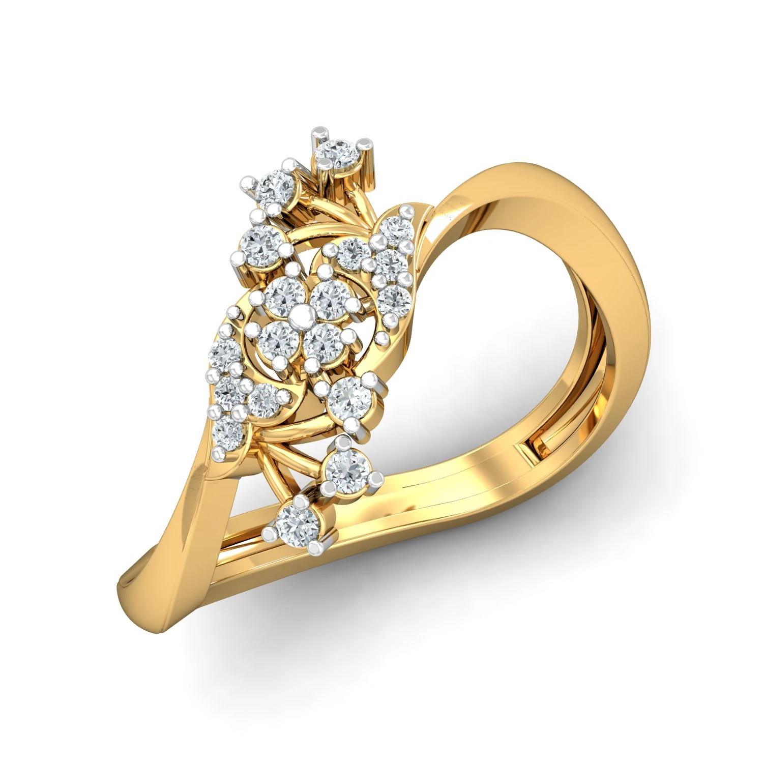 diamond ring for ladies 3D Print Model .c4d .max .obj .3ds .fbx .stl .blend