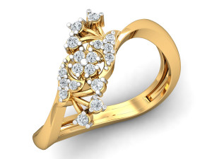 diamond ring for ladies Modèles 3D en vedette