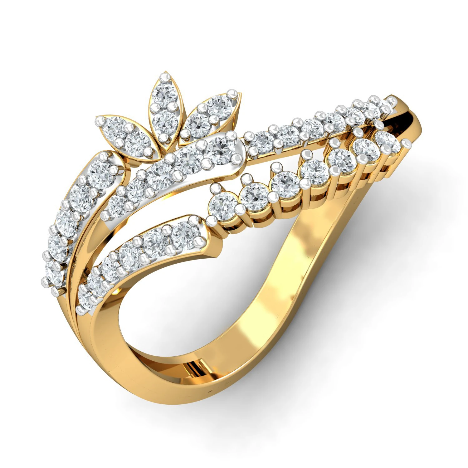 diamond ring for ladies 3D Print Model .c4d .max .obj .3ds .fbx .stl .blend 