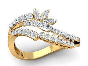 diamond ring for ladies Modèles 3D en vedette