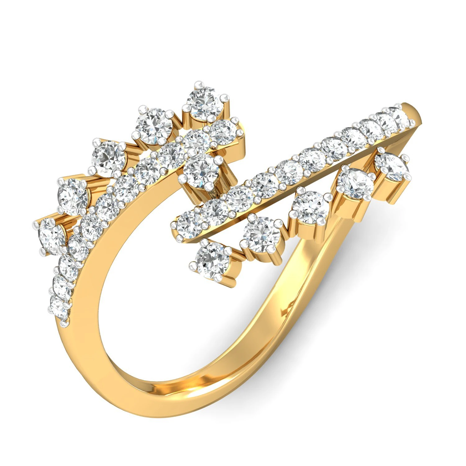 diamond ring for ladies 3D Print Model .c4d .max .obj .3ds .fbx .stl .blend 