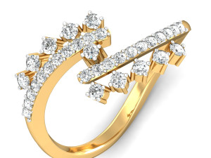 diamond ring for ladies Model do druku 3D