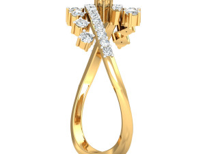 diamond ring for ladies 3D 打印模型