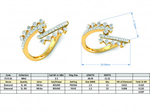 diamond ring for ladies 3D 打印模型