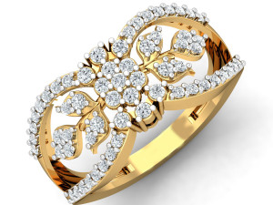 diamond ring for ladies 3D प्रिंट मॉडल