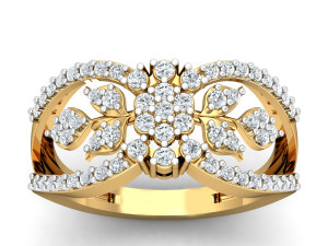diamond ring for ladies 3D Baskı Modeli