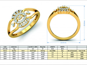 diamond ring for ladies Modelo de impresión 3D