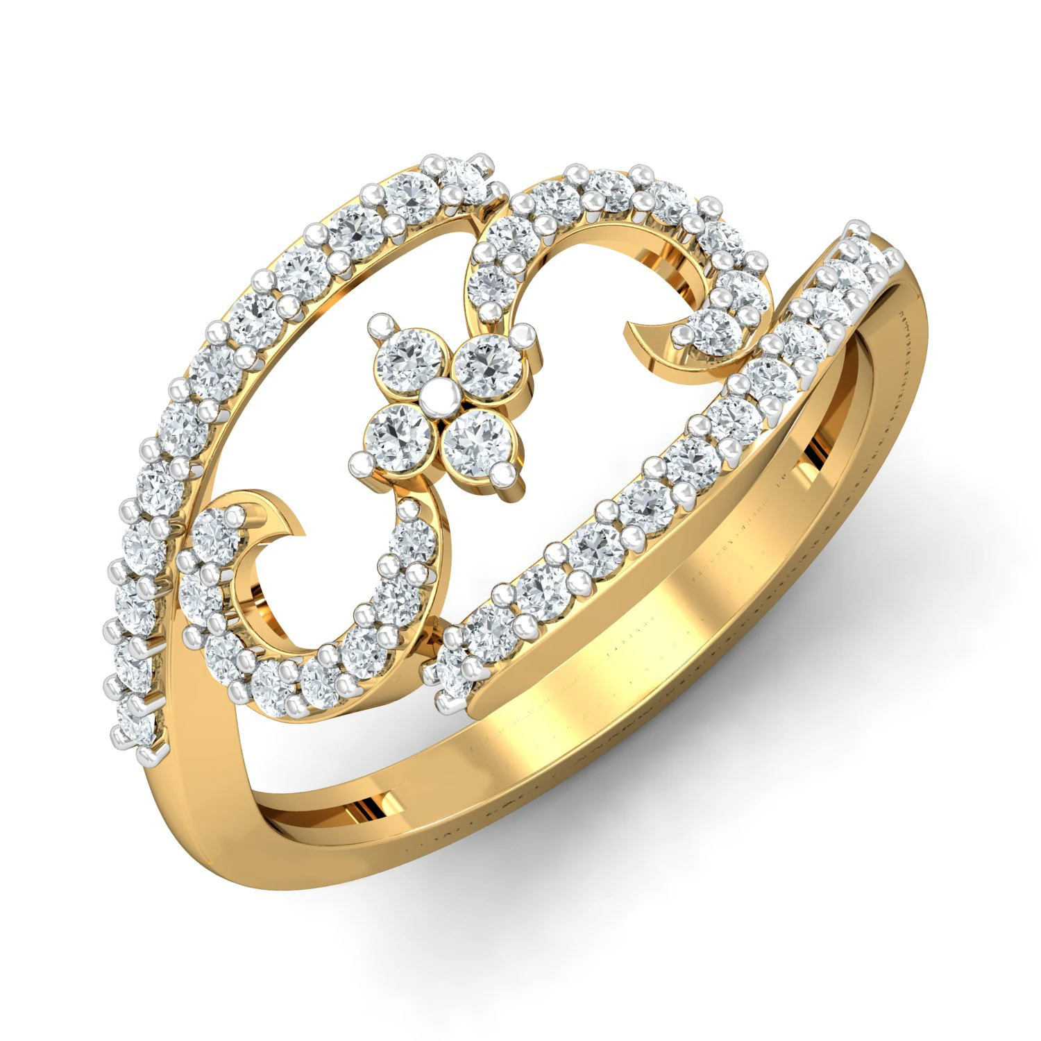 diamond ring for ladies 3D Print Model .c4d .max .obj .3ds .fbx .stl .blend 