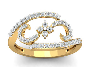 diamond ring for ladies Modelo de Impressão 3D