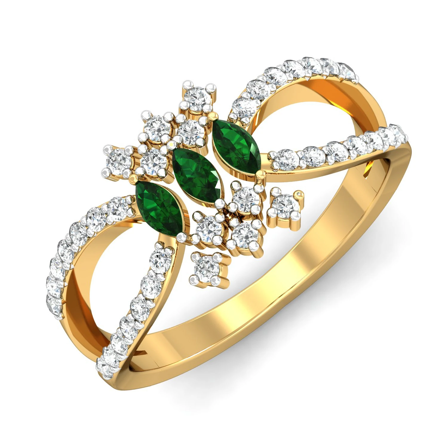 diamond ring for ladies 3D Print Model .c4d .max .obj .3ds .fbx .stl .blend