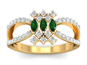diamond ring for ladies 3D 打印模型