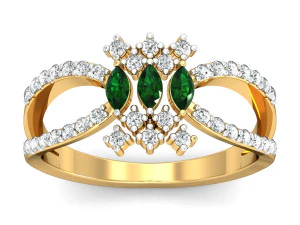 diamond ring for ladies 3D Print Model