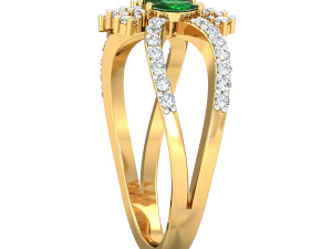 diamond ring for ladies 3D 打印模型