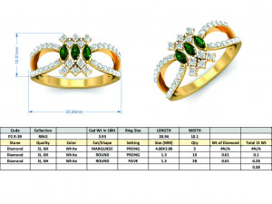 diamond ring for ladies 3D Print Model