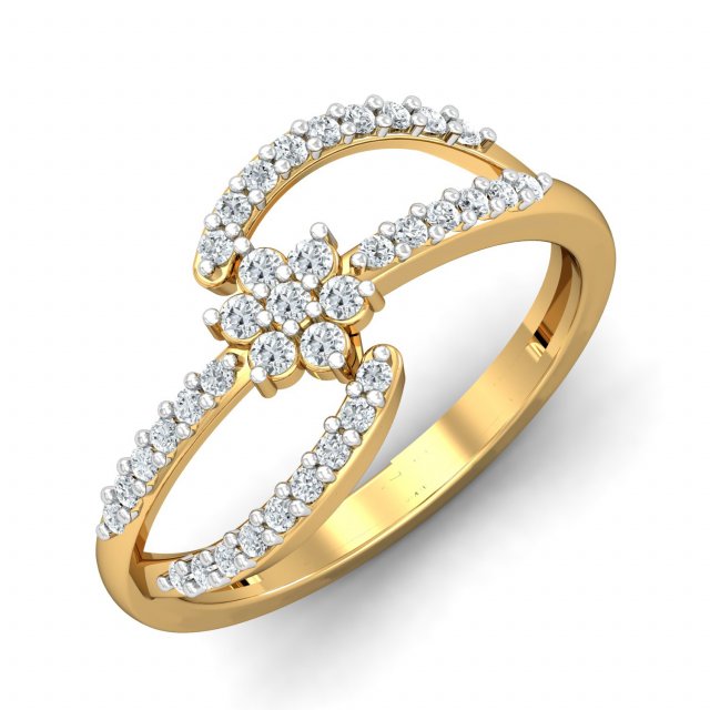 diamond ring for ladies Modello di stampa 3D .c4d .max .obj .3ds .fbx .stl .blend 