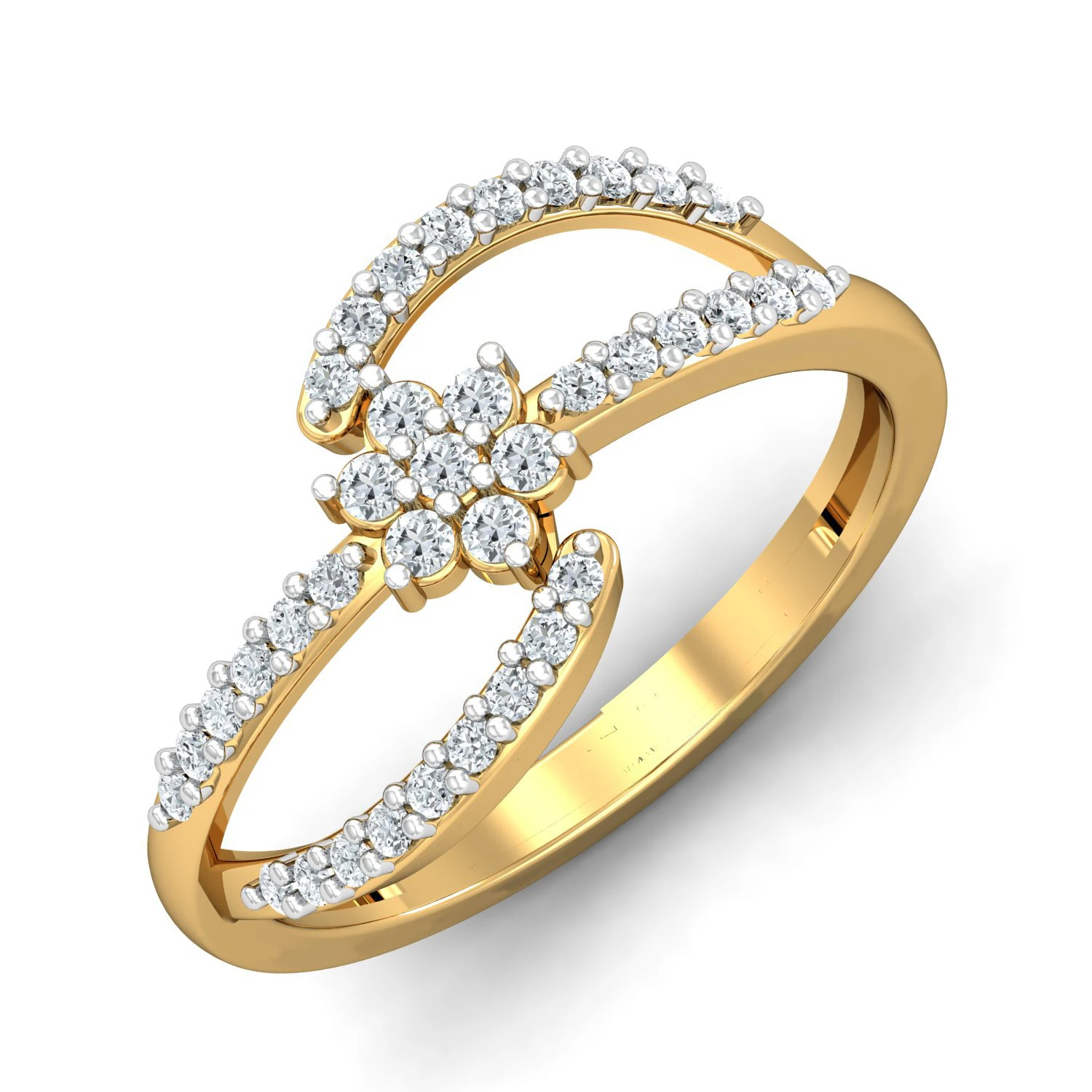 diamond ring for ladies 3D Print Model .c4d .max .obj .3ds .fbx .stl .blend