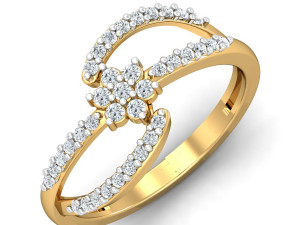 diamond ring for ladies Modèles 3D en vedette