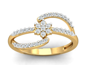 diamond ring for ladies Modello di stampa 3D