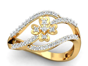 diamond ring for ladies 3D Print Model