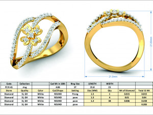 diamond ring for ladies 3D 프린트 모델