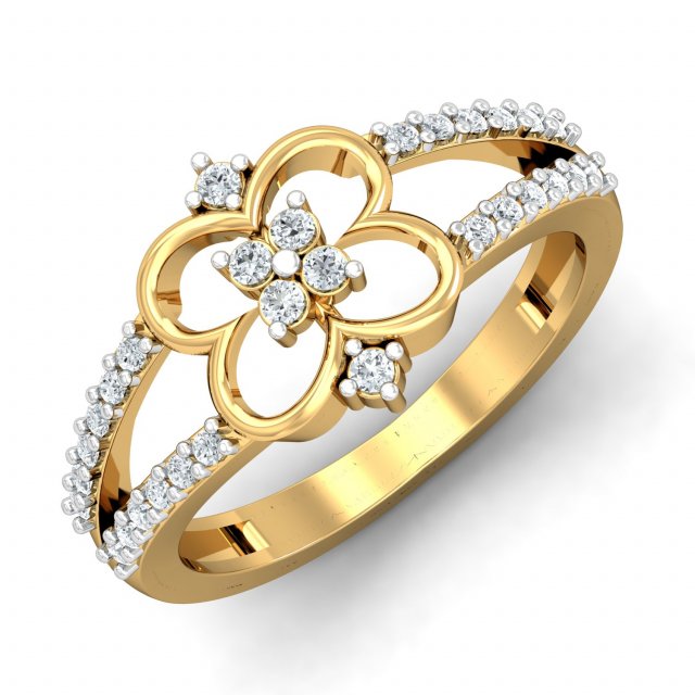 diamond ring for ladies 3D Print Model .c4d .max .obj .3ds .fbx .stl .blend 