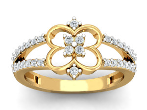 diamond ring for ladies 3D Print Model