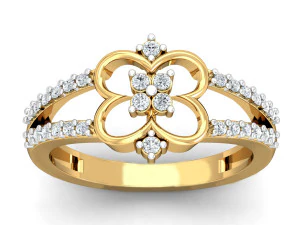 diamond ring for ladies 3D Print Model