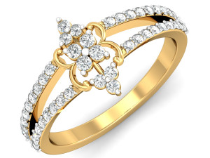 diamond ring for ladies 3D प्रिंट मॉडल