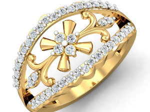 diamond ring for ladies 3D Print Model