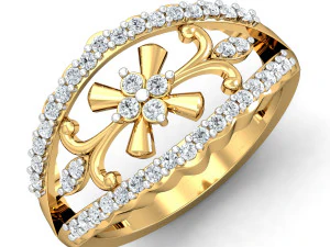 bague en diamant pour dames Modèles 3D en vedette