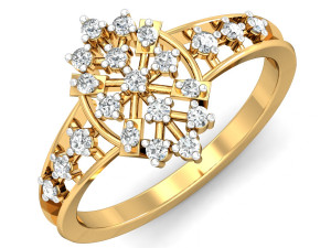 diamond ring for ladies Modèles 3D en vedette