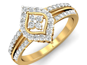 diamond ring for ladies Modèles 3D en vedette